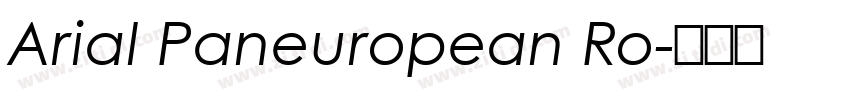 Arial Paneuropean Ro字体转换